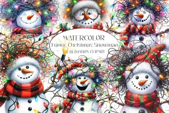 4 Funny Christmas Snowman Clipart Bundle: A Designer's Review