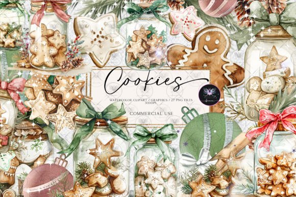Christmas Cookie Jar Clipart Review: A Versatile Illustrations Asset