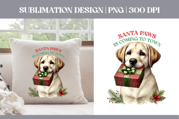 Christmas Dog Sublimation PNG Labrador Review