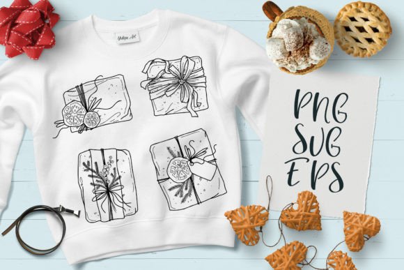 Christmas Gifts SVG, EPS Png Review for Real Embroidery