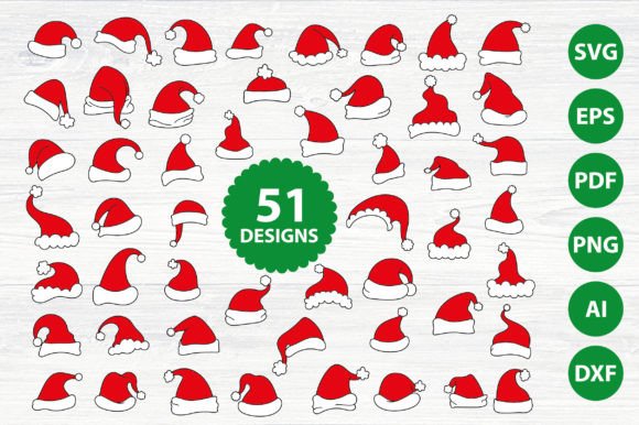 Christmas Hat SVG Bundle Design: Essential Illustrations for Modern Publishing