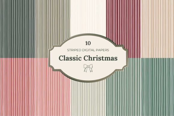 Christmas Stripes Digital Papers: A Review for Sellers