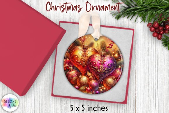 Elegant Christmas Ornaments Sublimation for Illustrations