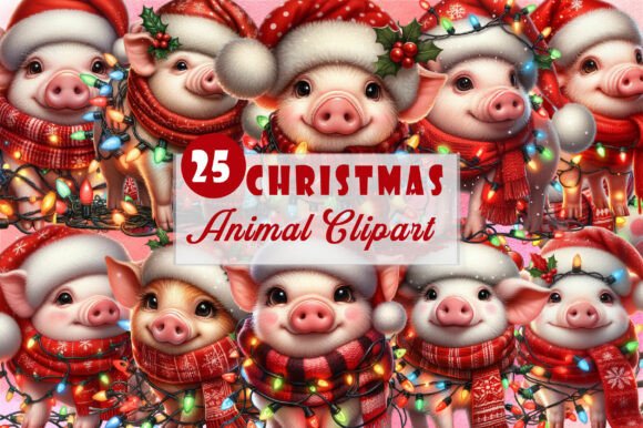 Funny Christmas Animal Illustrations for Modern Brands