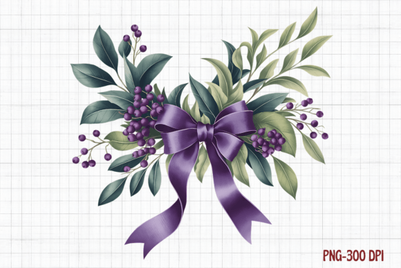 Purple Christmas Garden Clipart, PNG: A Review for Sellers