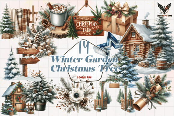Winter Garden Christmas Tree Clipart PNG: A Review for Sellers